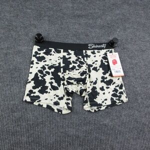Shinesty Boxer Briefs Mens M Black Fringe Ball Hammock Pouch Underwear NWT